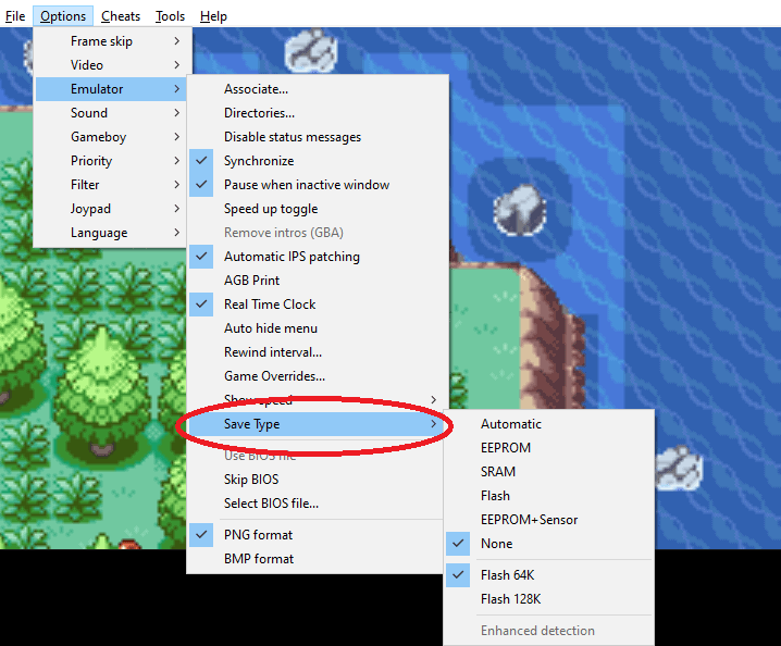 how to save pokemon emulator on mac